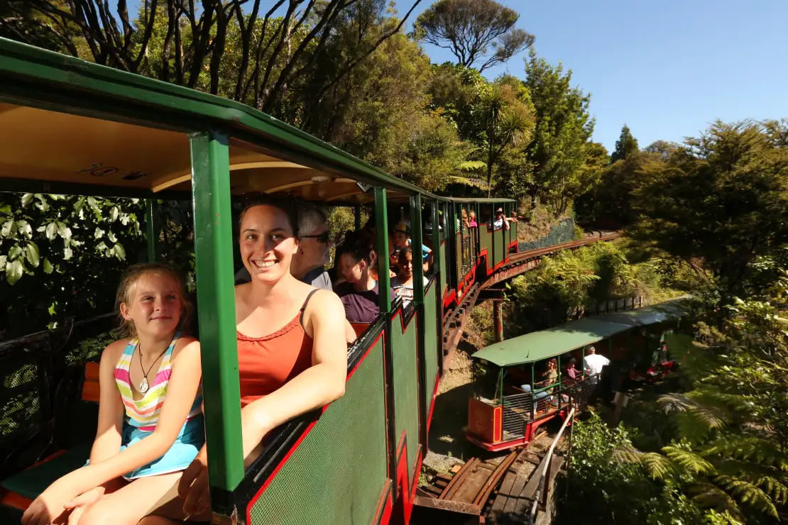 Happy faces of our customer enjoying rainway ride